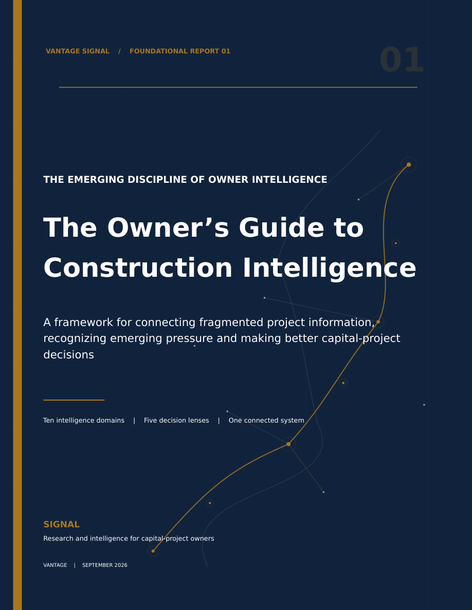 Cover of The Owner’s Guide to Construction Intelligence
